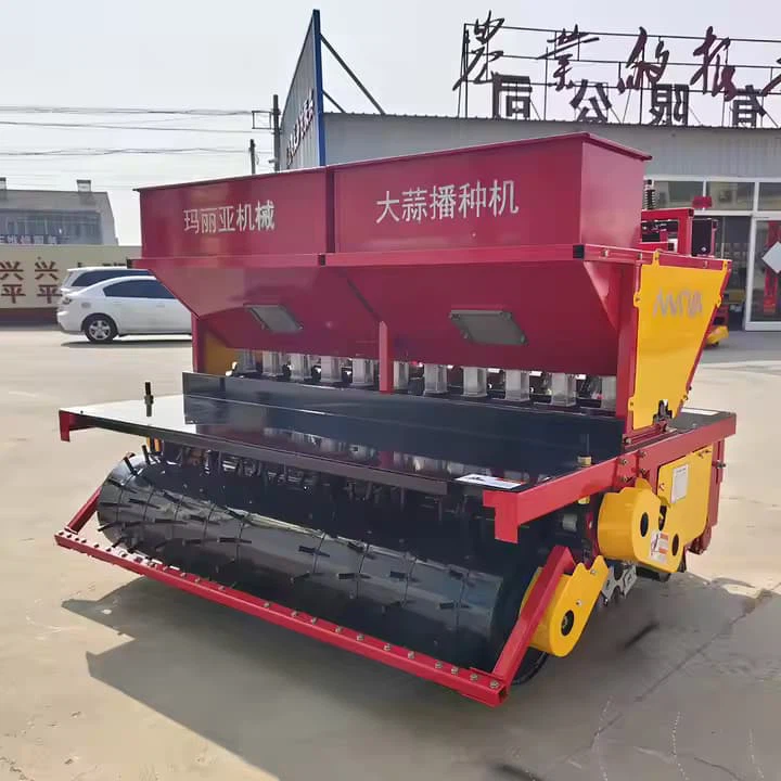 ベストプライスニンニク播種マシン調整可能な列距離20cm深さコントロール湿った土壌多機能ニンニクシードプランター